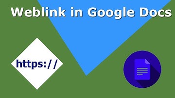 How to Create Weblink or Hyperlink in Google docs document