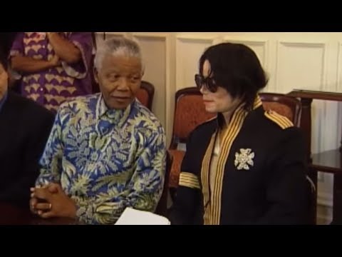 Michael Jackson Meets Nelson Mandela