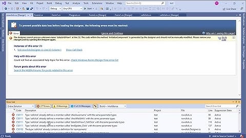 How to fix error form in C#