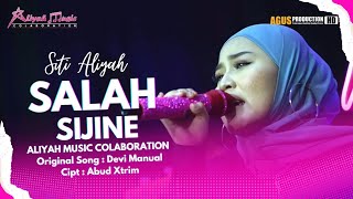 SALAH SIJINE - SITI ALIYAH || ALIYAH MUSIC COLABORATION || LIVE PANGGUNG ONLINE