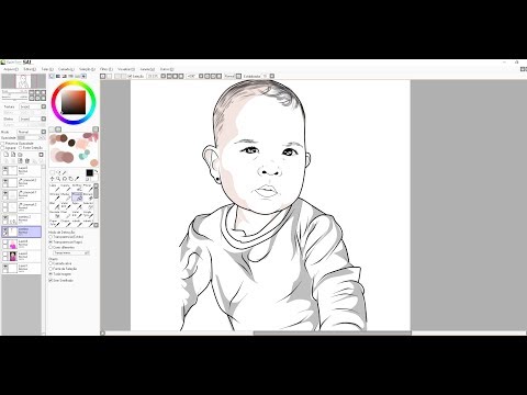 FAZER CARICATURA PAINT TOOL SAI TUTORIAL COM O MOUSE
