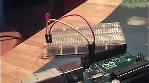 My Arduino lesson 1 blinking light