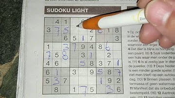 Are you ready for this Light Sudoku puzzle? (with a PDF file) 08-16-2019 part 1 of 2