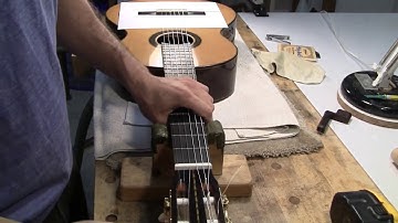 How to Change Strings on Classical Guitar with a 12 Hole Bridge