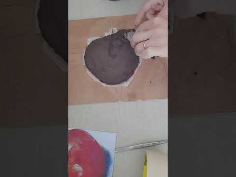 Мозаика из смальты яблоко - обратный метод укладки