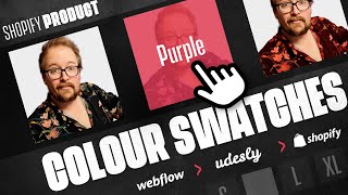 How to create product image swatches using Udesly 3.0 and reference metafields - Webflow to Shopify