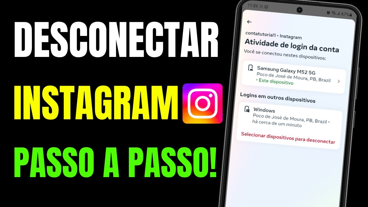 COMO DESCONECTAR INSTAGRAM DE OUTROS DISPOSITIVOS - YouTube