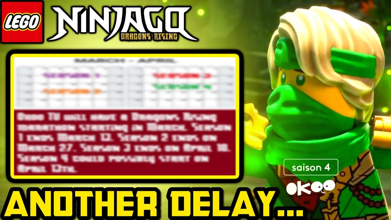 Ой, привет, очередная задержка 4-го сезона? 😅 Обновление даты выхода 4-го сезона Ninjago Dragons ...