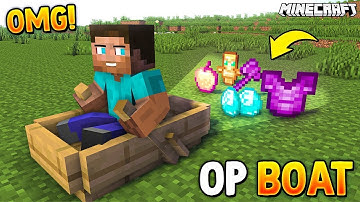 Boat Gives Random Drops In Minecraft PE/BE | 1.21.2X+ | mrgamingisop | Android/IOS, Windows, Switch