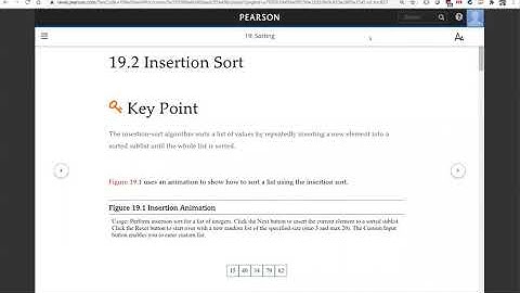 Daniel Liang C++ Section 19.2 Insertion Sort
