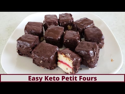 Easy Keto Petit Fours (Nut Free and Gluten Free)