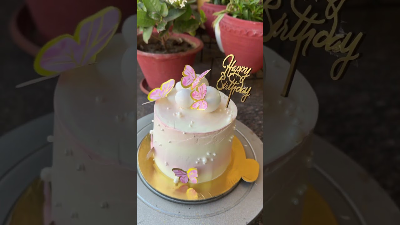 Pretty pastel colour pineapple cake