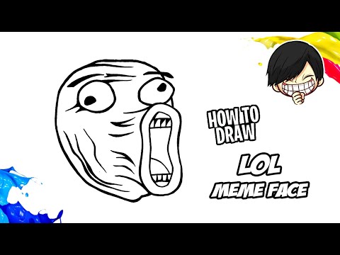 How to draw LOL Meme Face 