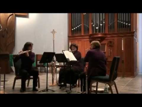 Elle Flute Trio plays Devienne Trio in F Major, 1s...