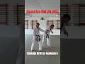 SANKAJO (3rd control) drill for beginners.