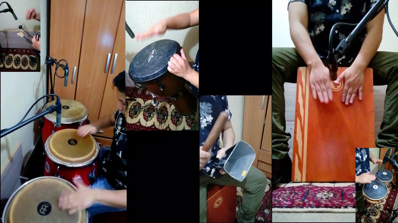 Fiesta mujeres y ron Agua Marina cover congas, bongós, cajón