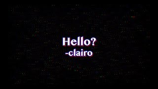 Hello? Clairo, KARAOKE