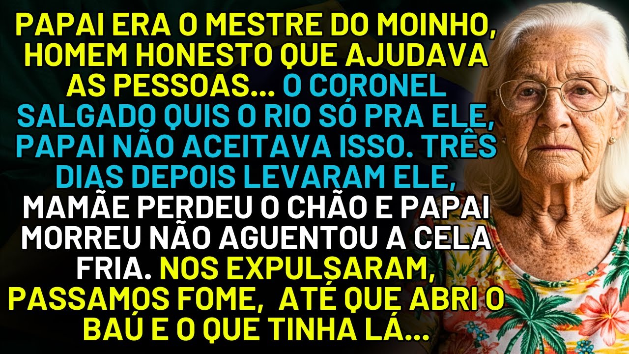 HISTÓRIA REAL DESTA AVÓ 👵💔 PAPAI ERA O MESTRE DO MOINHO ATÉ QUE... PERDEMOS TUDO... MAS QUANDO ABRI