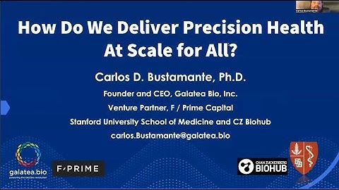 Keynote Presentation: Enabling Precision Health At Scale For All