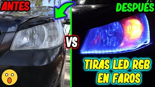 Cómo INSTALAR TIRAS LED RGB EN FAROS / TUTORIAL de instalación PASO A PASO