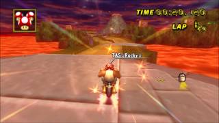 [MKW TAS] Grumble Volcano Lap 1 - 36.331 (No Glitch and No SC)