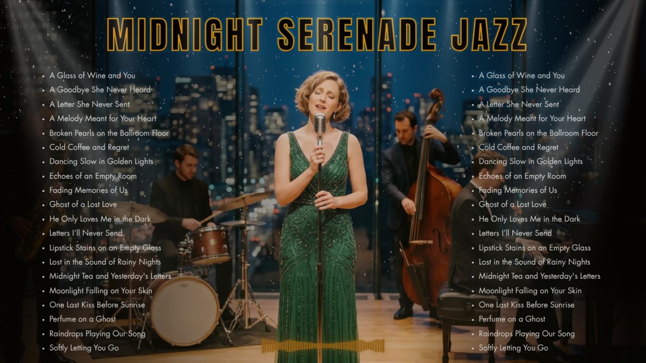 Midnight Serenade Jazz 🎶 Beautiful Female Vocals for a Peaceful Night's Rest