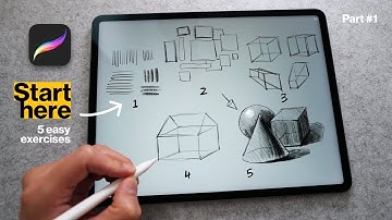 How to Start Drawing from Scratch - Learn to Draw in Procreate Part 1