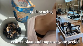 Cycle Syncing - how to feel good through every phase of your cycle | reduce bloat & improve mood