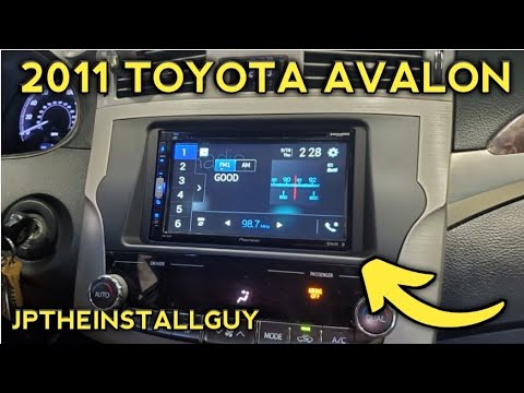 2011 TOYOTA AVALON radio removal replacement install