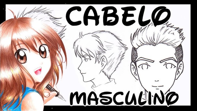 Como desenhar - Cabelo Mangá #2 (how to draw manga hair) 