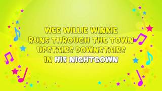 Wee Willie Winkie | Karaoke | Nursery Rhyme | KiddieOK