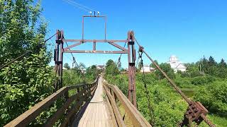 4k Прогулка по г. Никольск, Вологодской области. Russian north