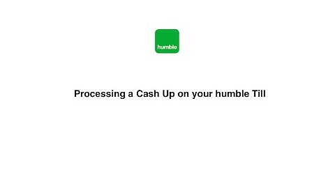Processing a Cash Up on your humble Till iPad Point of Sale