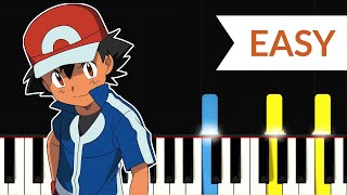 Pokemon XYZ Theme Song (EASY Piano Tutorial)