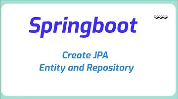 How to create jpa entity and repository in spring boot | JPA | Java Programming