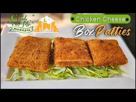 Eid Special 2024 | Chicken Cheese Box Patties Recipe | بوکس پیٹیز کی ریسیپی | Eid Trolley Recipe