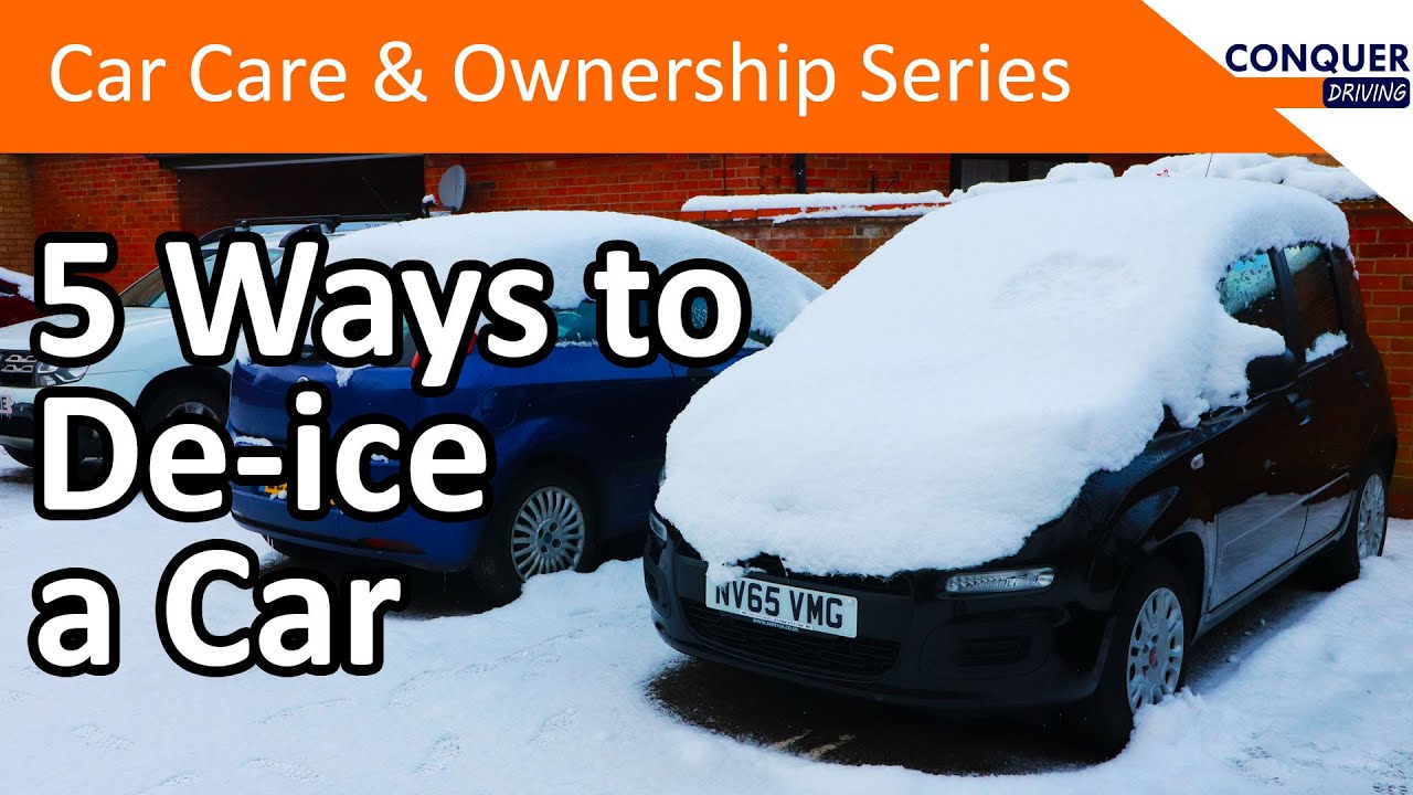 How to de-ice car windows - five different methods plus home made de-icer  recipe. 