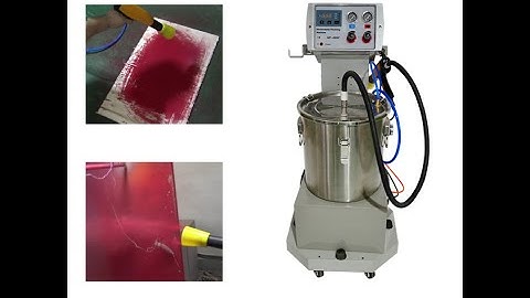 COLO 668 Electrostatic Flocking Machine How to Work