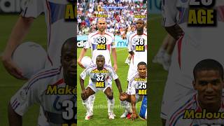 France squad vs Italy World Cup Final 2006🔥How Old Was It🤔#footballshorts #zidane #henry