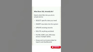 How SQL Actually Works And Why You Should Learn It #sql #viral #trending