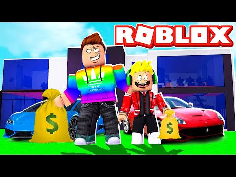 Dad & Son BUILD $1,000,000,000 MANSION (Roblox Tycoon)