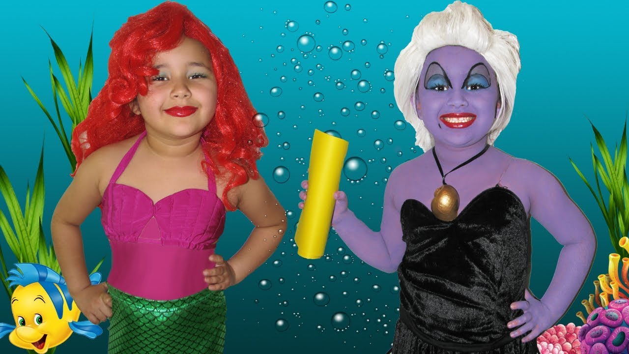 Disney The Little Mermaid Ariel And Ursula Makeup Halloween Costumes And Toys