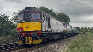 West Coast Double Head Class 33 029 & 207 with 47 812 on Rear Passing through Faversham with 2 Tone.