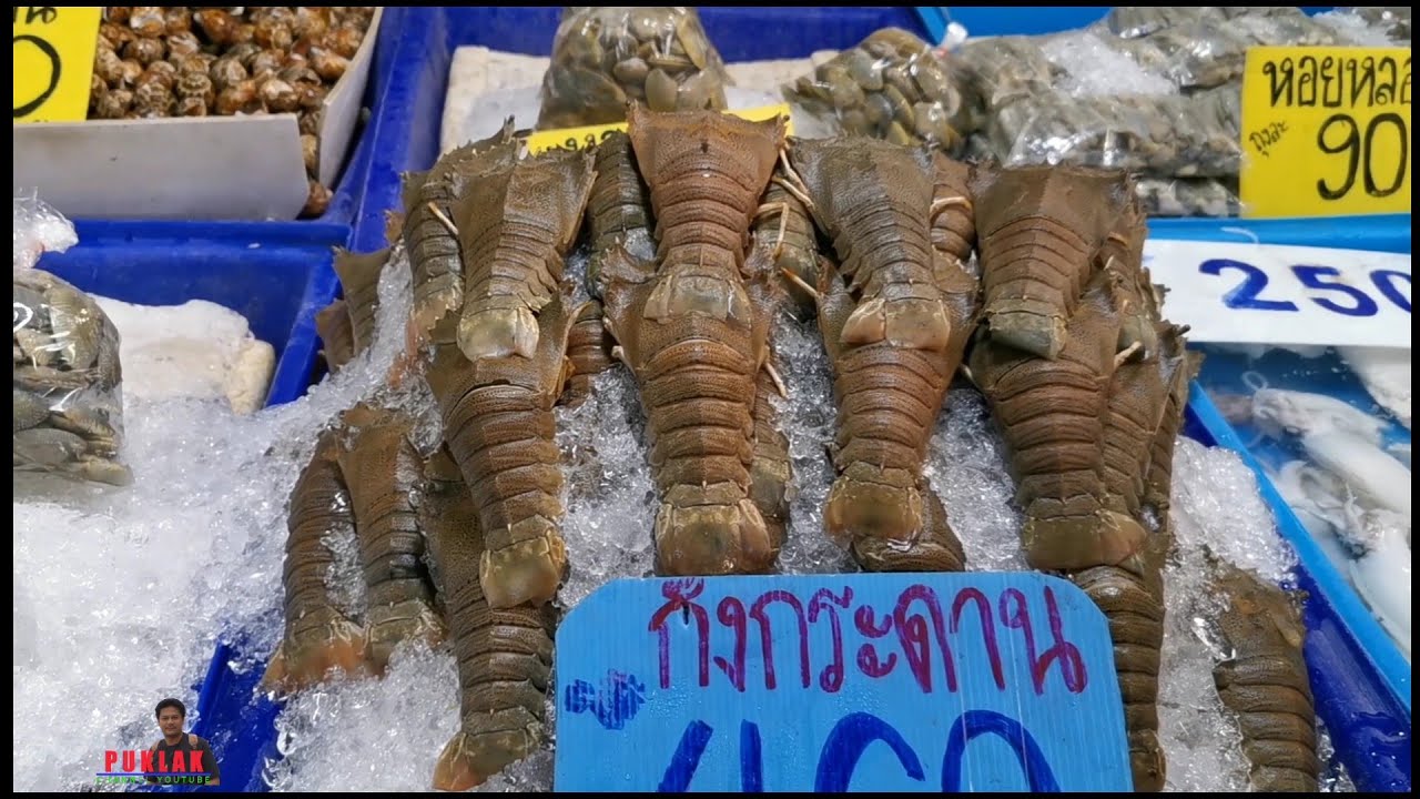 ของทะเลอ่างศิลา เดินเที่ยงตลาดประมงพื้นบ้านอ่างศิลา #อ่างศิลา #บางแสน #puklak_channel