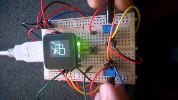 MicroSketcher on MicroView microcontroller