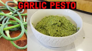 Garlic Pesto Sauce Recipe with Homegrown Garlic Scape by Smoked Reb BBQ 109 views 9 months ago 1 minute, 9 seconds