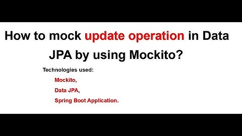 How to mock update operation in Data JPA by using Mockito #Spring Boot
