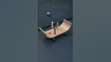 Synchronized Chaos: A Ball Weaving Through Pendulums