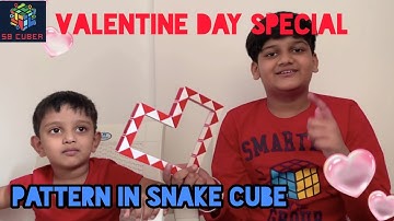 Valentine Day Special Heart Pattern - 2 in Snake Cube