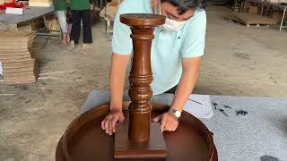 501066ES - TALBOT END TABLE / ESPRESSO - PO:15539 